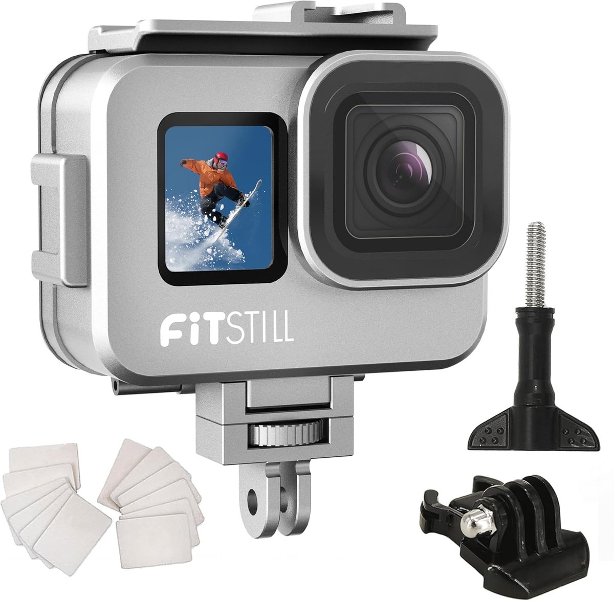 Waterdichte aluminium behuizing voor Go Pro Hero 13/12/11/10/9 - 80M/263FT - Bescherming tegen water - SnelShoppen