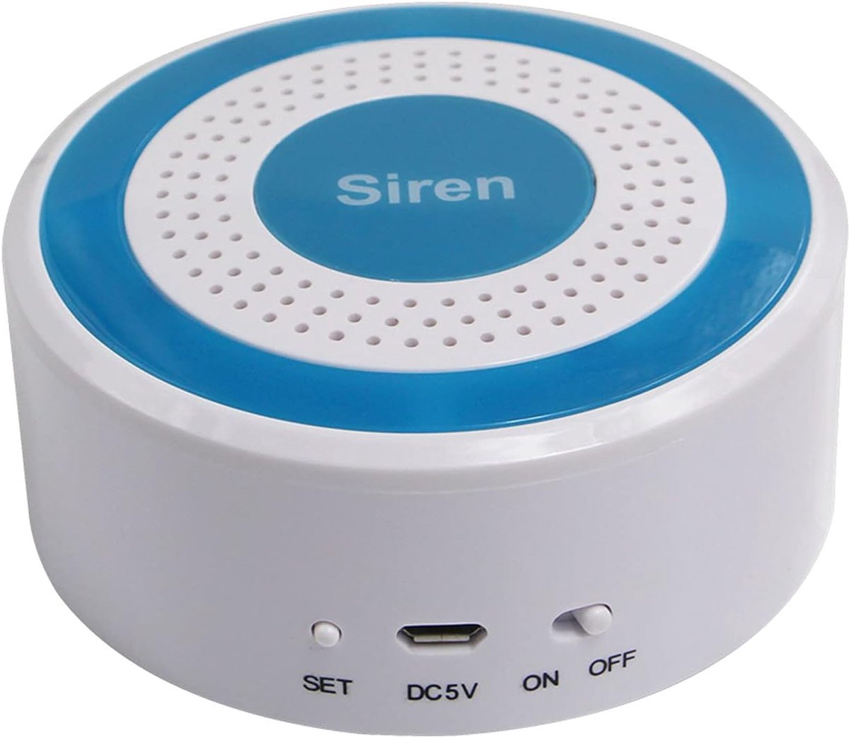 Draadloze sirene voor binnengebruik - 3100 dB alarm - 8 LED lampen - Effectieve diefstalpreventie - SnelShoppen