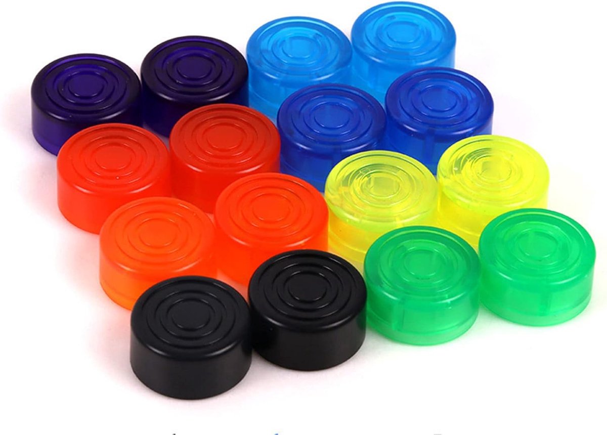 Guitar Pedal Beschermers 16pcs - Multicolor - Verhoogt contactoppervlak - Verlengt levensduur effectenpedalen - SnelShoppen