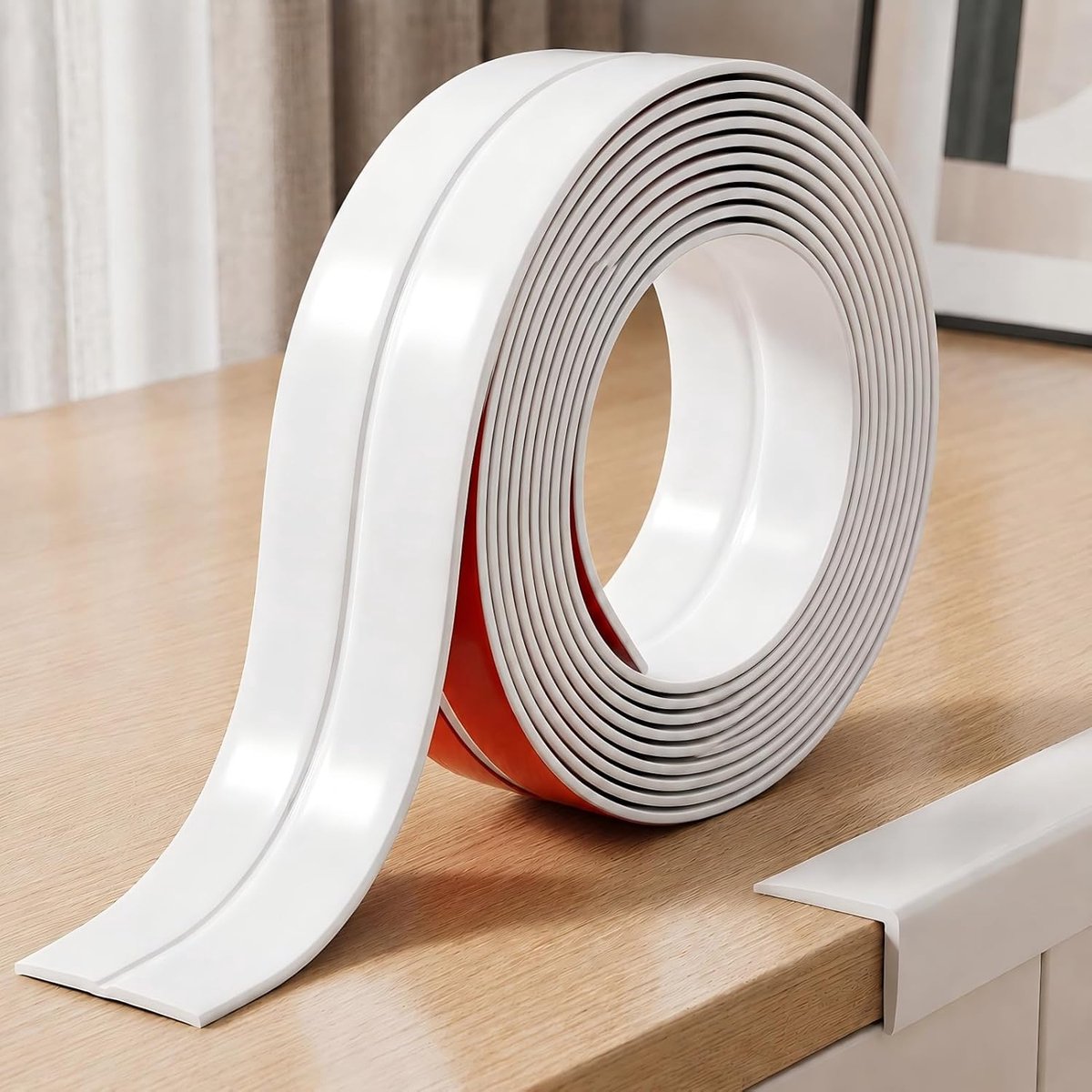 Hoekprofiel 2 cm x 4 m - Zelfklevend pvc - Flexibel en robuust - Ideaal voor nette afwerkingen - SnelShoppen