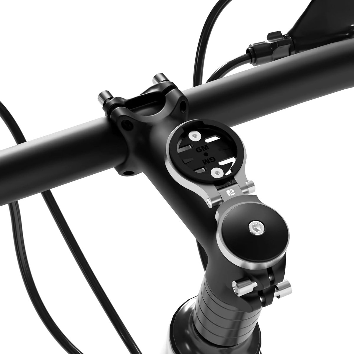 Fietsstuurpen bovenkap computerhouder voor Garmin Edge Explore, lichtgewicht aluminiumlegering fiets GPS computer headset cap cover mount, combo compatibel met Bryton, Wahoo en CATEYE