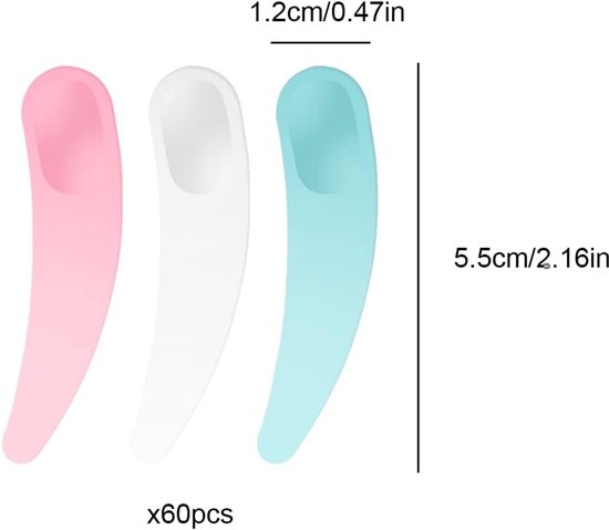 Spatels, mini-cosmeticaspatels, cosmeticaspatels, cosmeticaspatel, cosmeticatapel, cosmetica, spatel, masker, spatel, crème, lepel voor gezichtsmasker — afbeelding 5