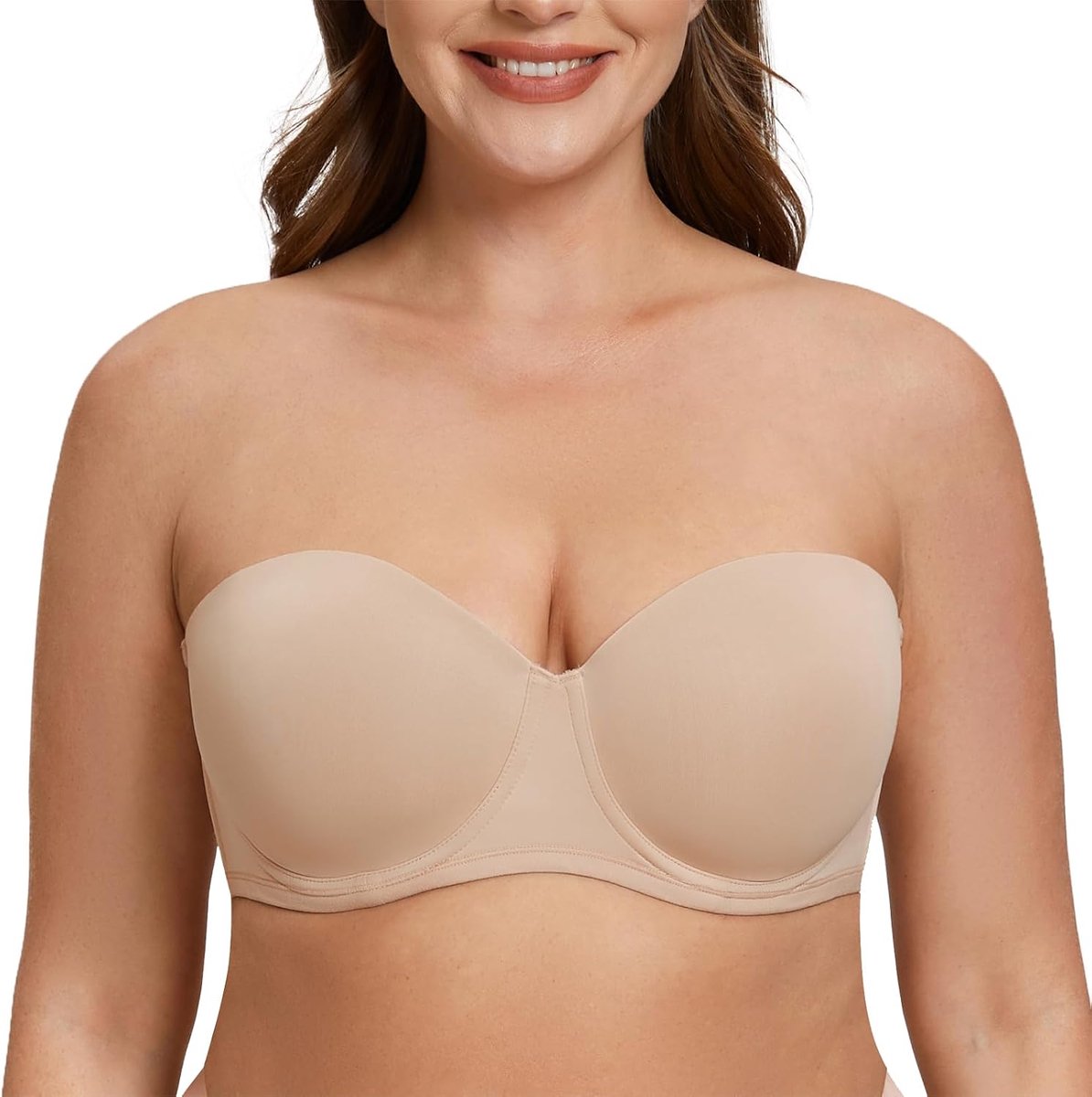 Dames Comfort Beugel Ongewatteerde Grote Borsten Strapless bh
