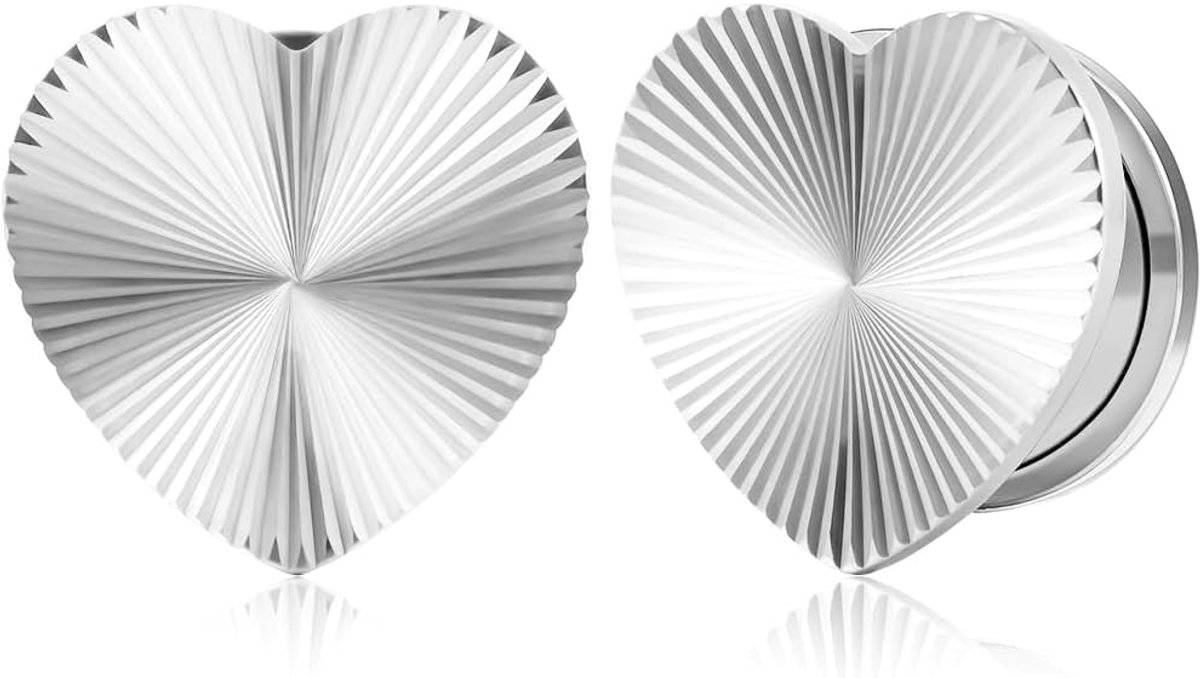Oortunnel van roestvrij staal, expander-rek rek plug voor mannen en vrouwen, 8 mm tot 16 mm