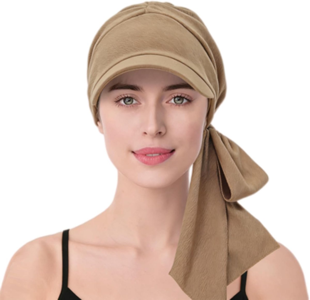 Hoofddoek voor dames, sjaal, cap, bandana, cap, retrostijl, zonnehoed, chemo-hoofddeksels met bloem, hoofddeksel met klep, vizier, anti-uv bedrukte sjaal, tulband, honkbalpet voor golf