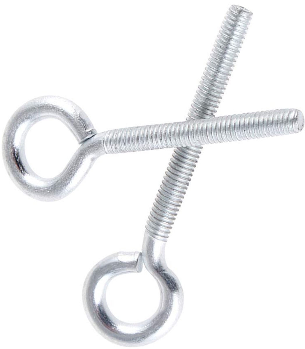 Oogbout Bevestigingsmiddelen - Koolstofstaal Oogje Wit Gegalvaniseerd Oogbouten Machine-onderdelen Gesloten Ring Oogbout M3 M4 M5 M6 M8