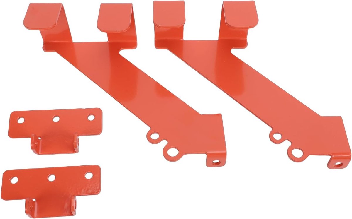 Kettingzaaghangers, aan de Muur Gemonteerd Stalen Rek voor Garageopslag, Organizer met Dubbel Directioneel Ophangontwerp, 3 Montageschroeven en Antislip Rubberen Laag, Geschikt (2 STUKS)
