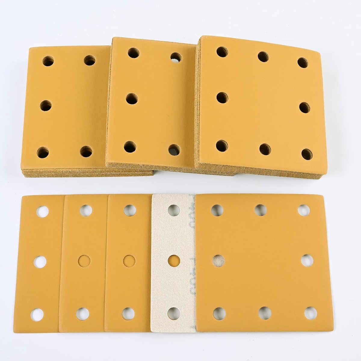 Schuurpapier 110 x 115 mm - 8 gaten - P400 - ideaal voor schuren van hout en metaal - ShopVlot