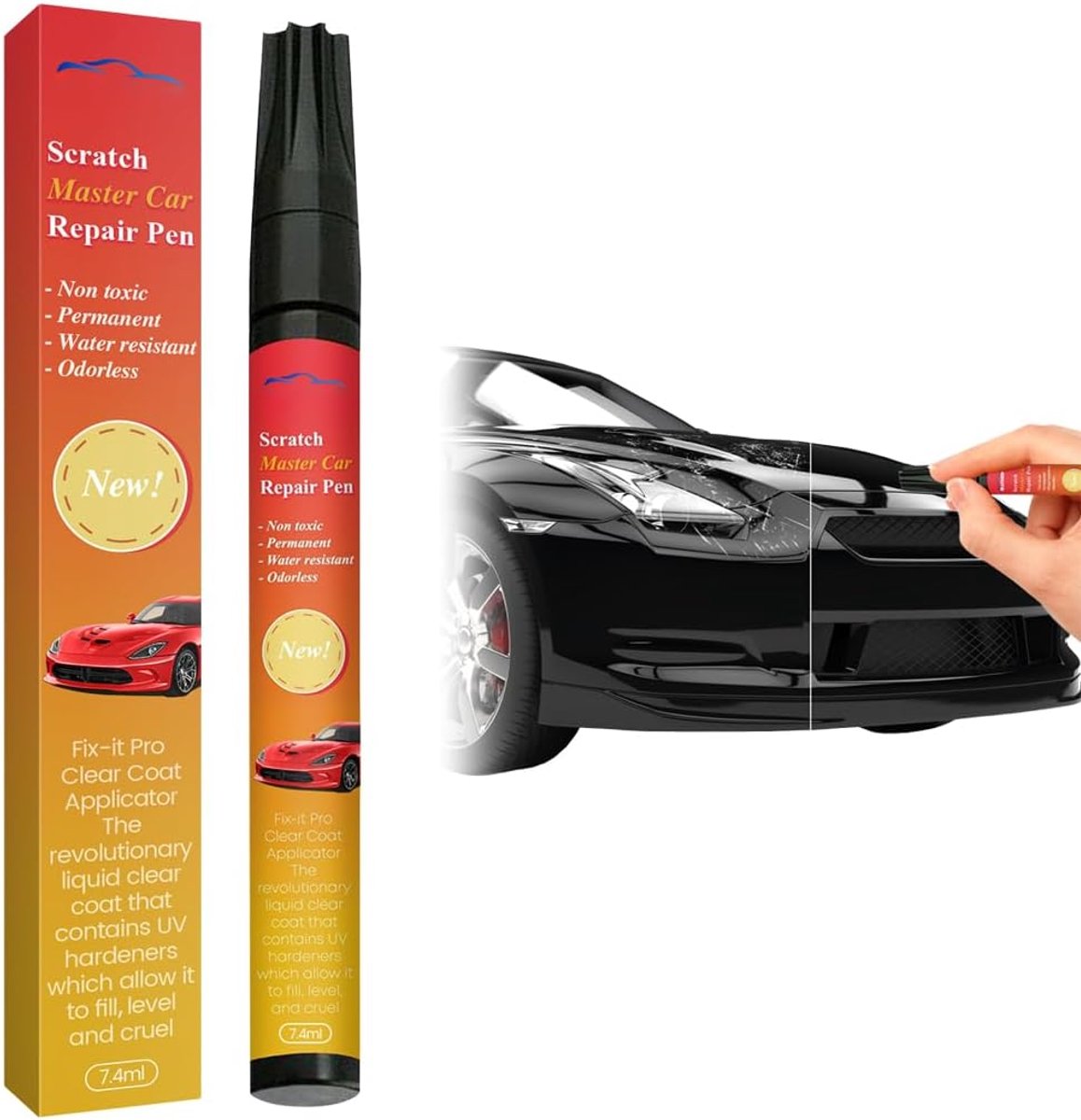 Viltstiften voor auto - transparant - universeel - snelle reparatie van krassen - ShopVlot