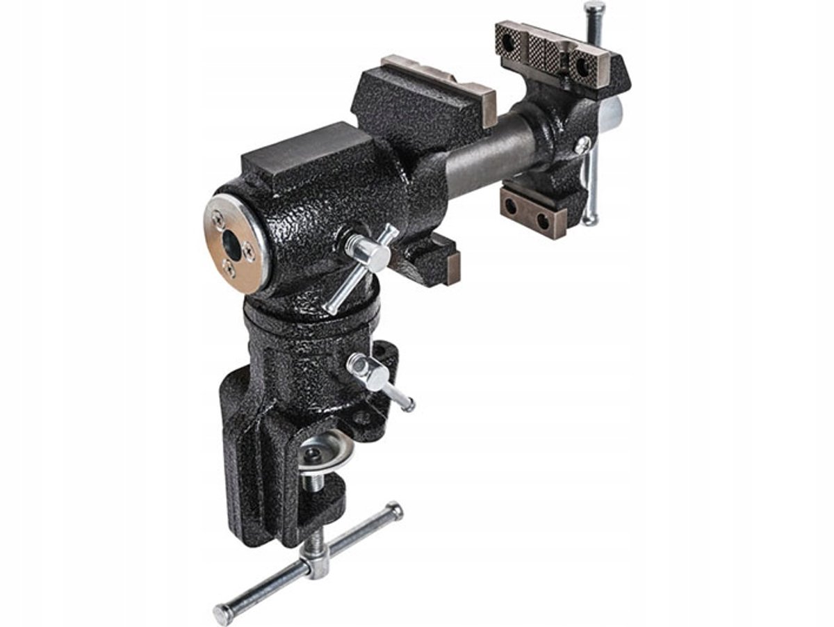 Draaibaar werkbank Griptang 65mm - 360° Zwenkbaar Gietijzer