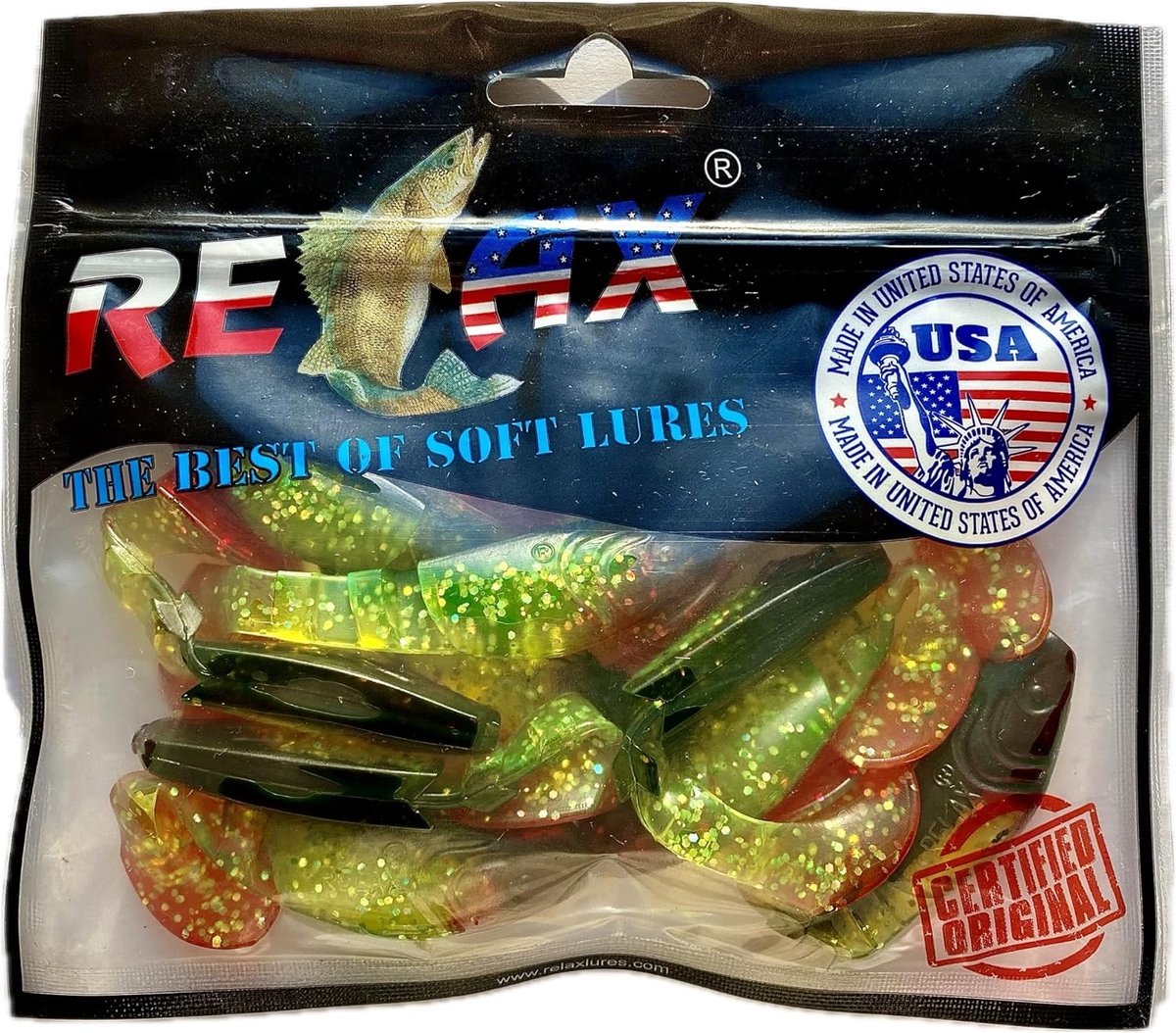 Rubberen Visjes - Zacht Kunstaas - Vissen - Glitter Effect - 10 stuks 8cm - Groen Zwart