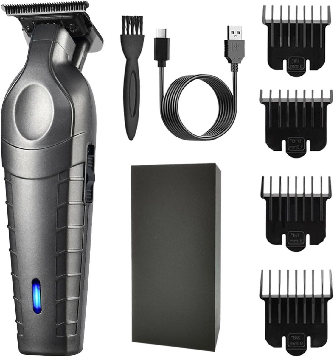 Baardtrimmer Set - Haartrimmer Mannen - Precisie Scheren - Krachtige Motor - 21 x 10 x 7 cm - Zwart