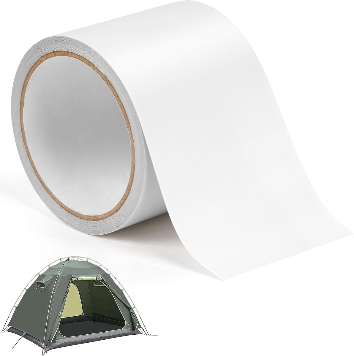 Reparatietape voor camperluifels, 8 cm x 7 m, waterdicht, zelfklevend, reparatietape voor tenten, leer, waterdicht zeil (transparante versie)