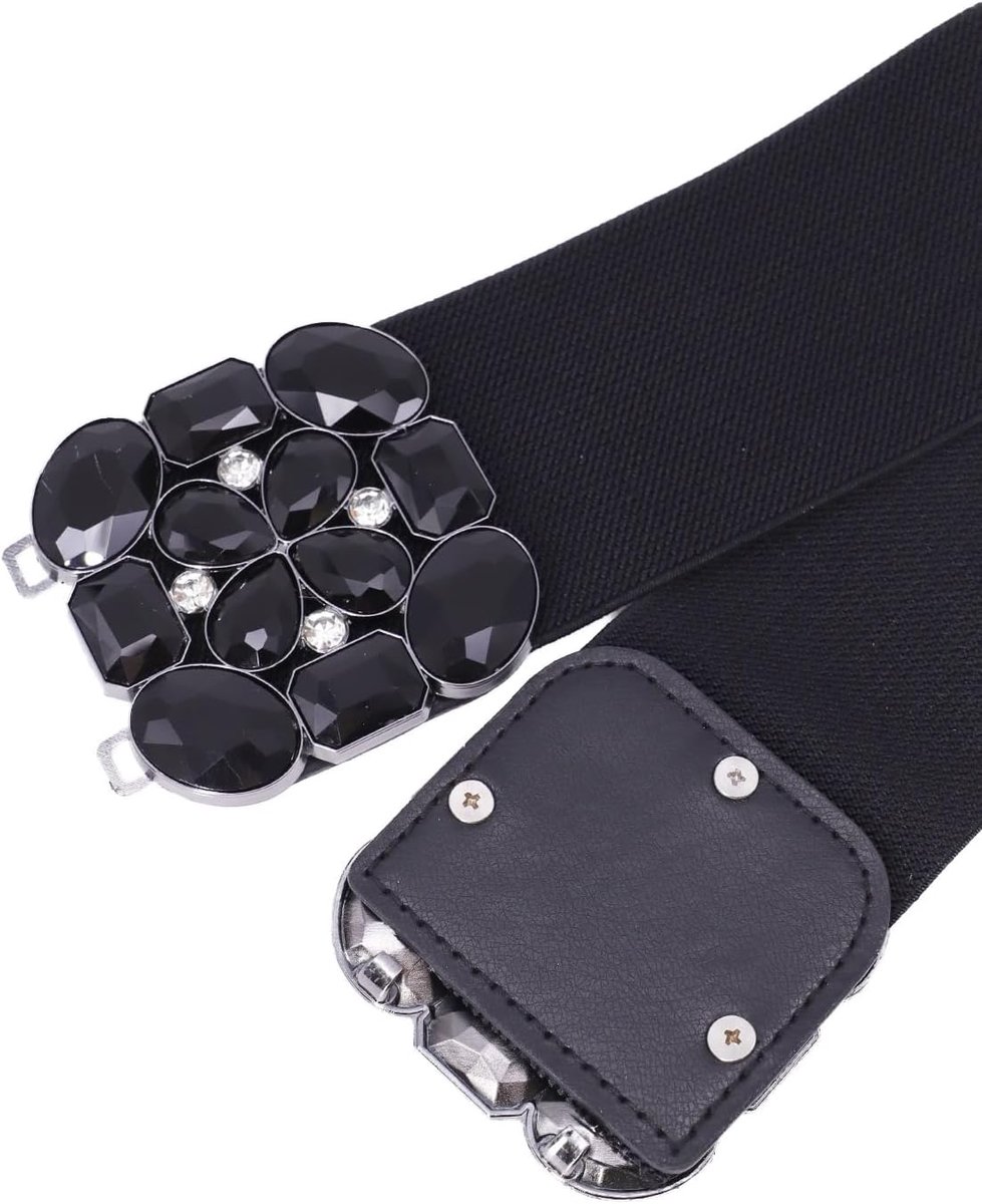 HELENA Elastische riem, fijne riem, met strass voor dames CI022-11