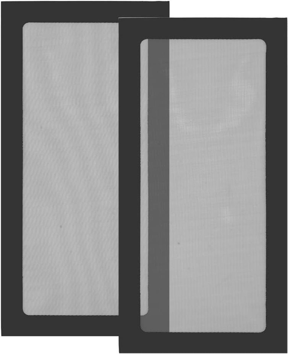 2PK 120 mm * 240 mm PC Computer Chassis Ventilator Koeler Stoffilter Behuizing Stofdicht rooster, magnetisch (120 * 240 mm(2 Stuks), zwart)
