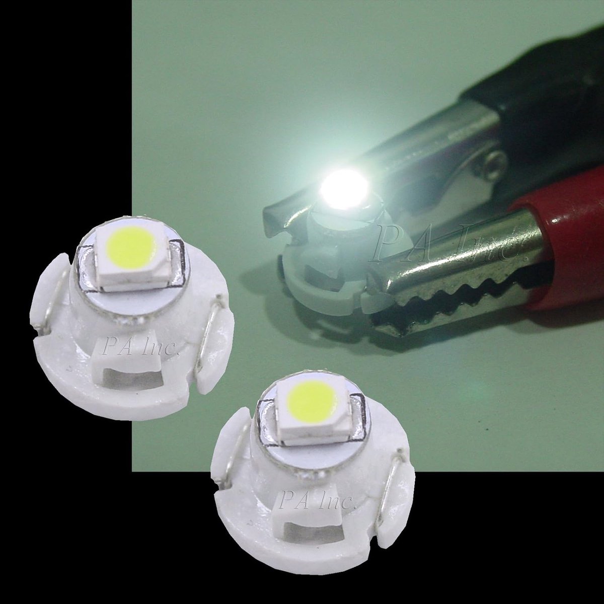 10 stks T4.2 Auto Dash Board Cluster Meters Lampen Lampen 5 kleuren Set 12v (Wit)