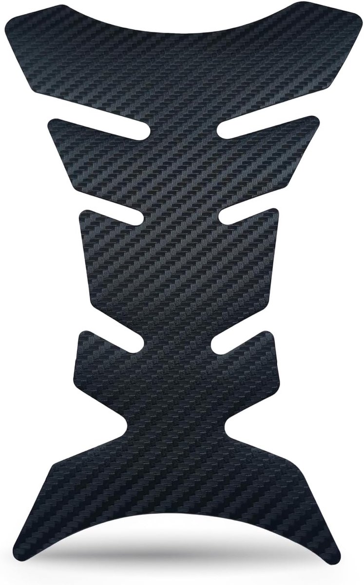 Tankpad Carbon V1 - 20 x 12,5 cm motorfiets tanksticker | universeel voor alle merken | bescherming tegen krassen en weersinvloeden