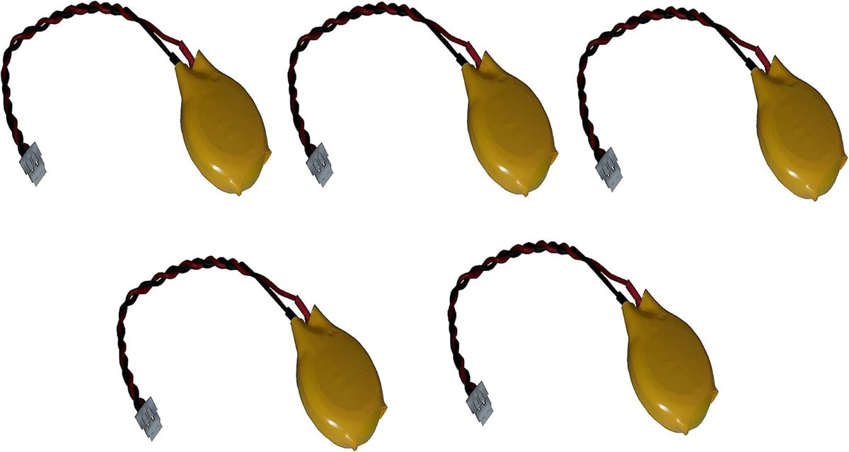 5 x CMOS batterij/batterij BIOS CR2032 stekker 3V 2-polige stekker (Molex) PC EASTCELL FBA
