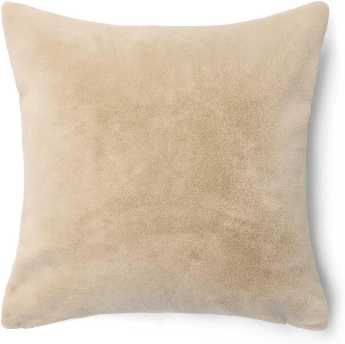 Sierkussen 50x50 cm - Furry Oatmeal - 100% polyester - Zacht en elegant - ShopVlot