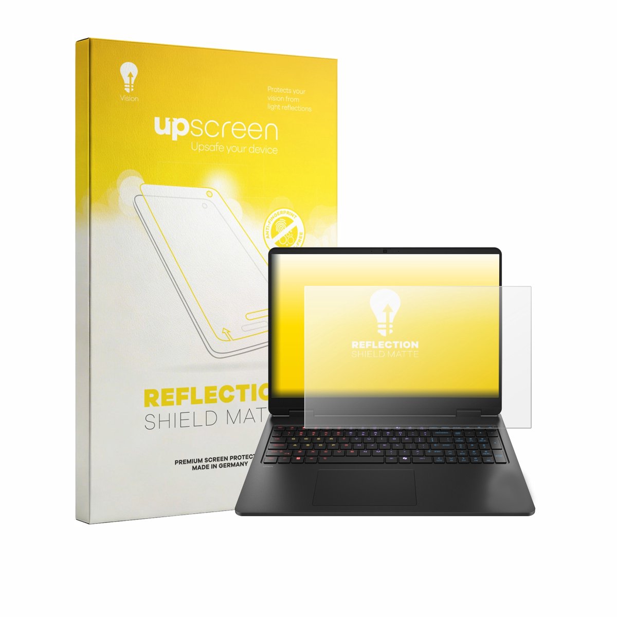 upscreen - Screenprotector voor HP HyperX Omen 16 - Folie Beschermfolie anti glare matte