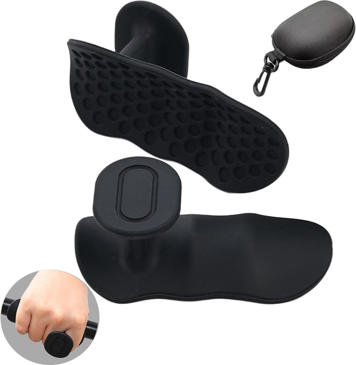 Gym handles - anti-slip siliconen handgrepen - ergonomisch ontwerp - ideaal voor krachttraining - ShopVlot