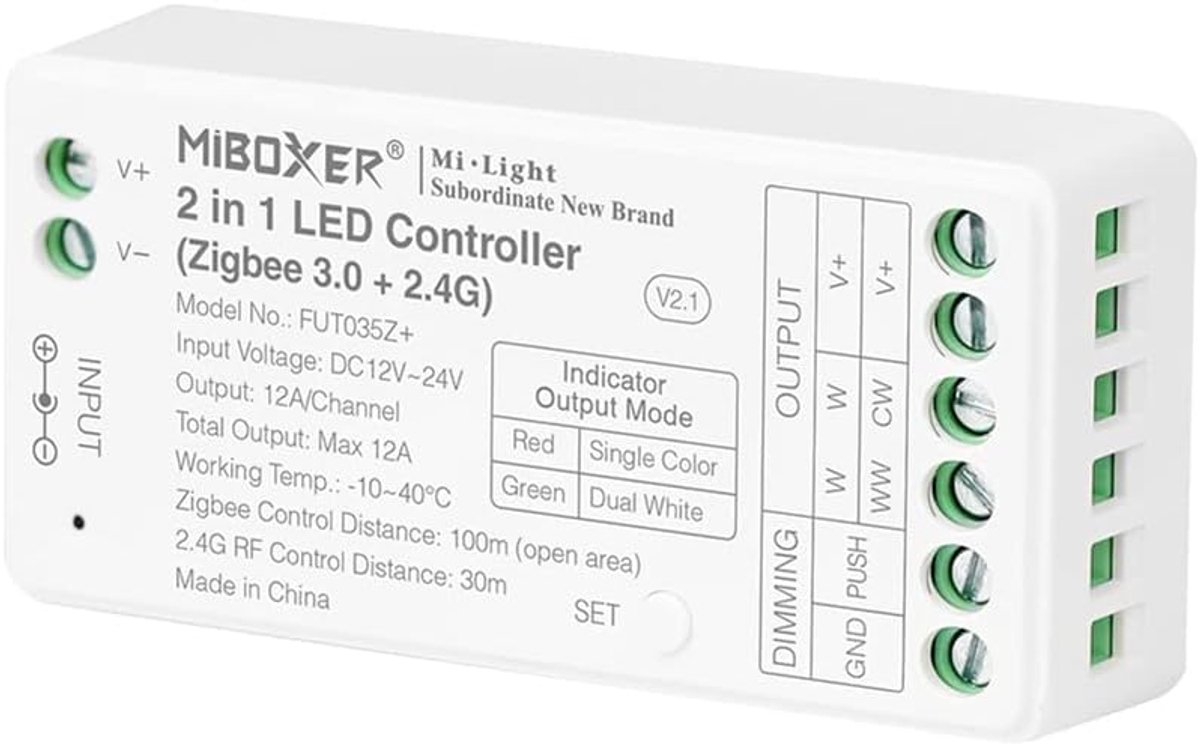 LED Strip Controller - 2-in-1 Zigbee 3.0 - Compatibel met Philips Hue - Bedien je verlichting eenvoudig - ShopVlot