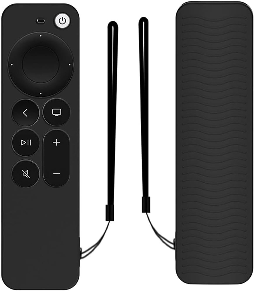 Afstandsbediening hoes voor Apple TV 4K - silicone beschermcover - antislip textuur - voorkomt vallen - ShopVlot