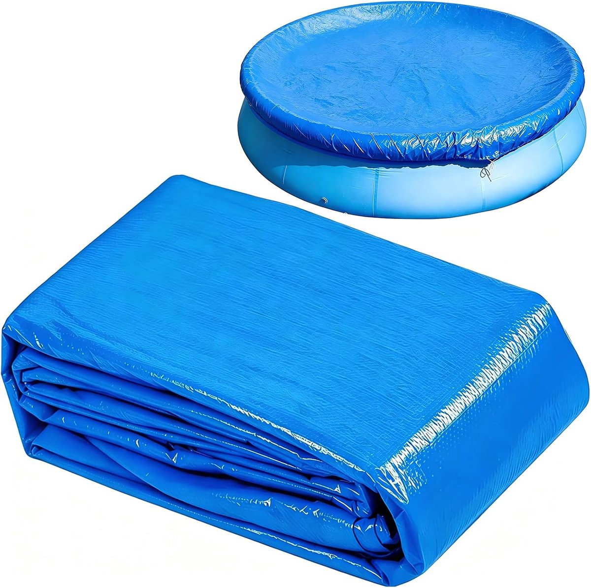 Rond zwembadafdekking 210 cm - UV-bestendig - Voor zomer en winter - Optimale bescherming voor bovengrondse zwembaden - ShopVlot