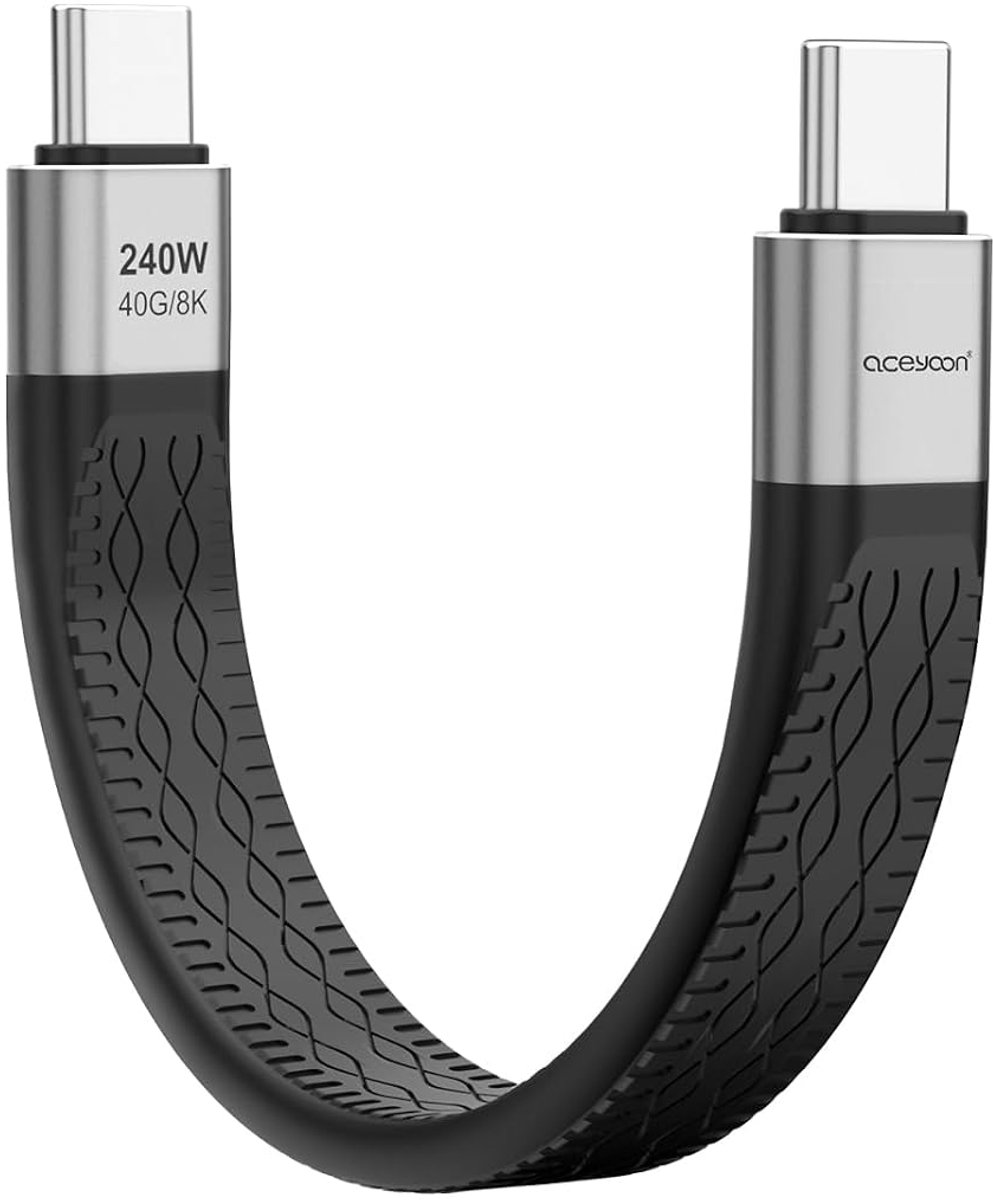 USB C naar C kabel - 240W Snelladen - 40Gbps Gegevensoverdracht - Ideaal voor iPhone 15 en Galaxy S24 - ShopVlot