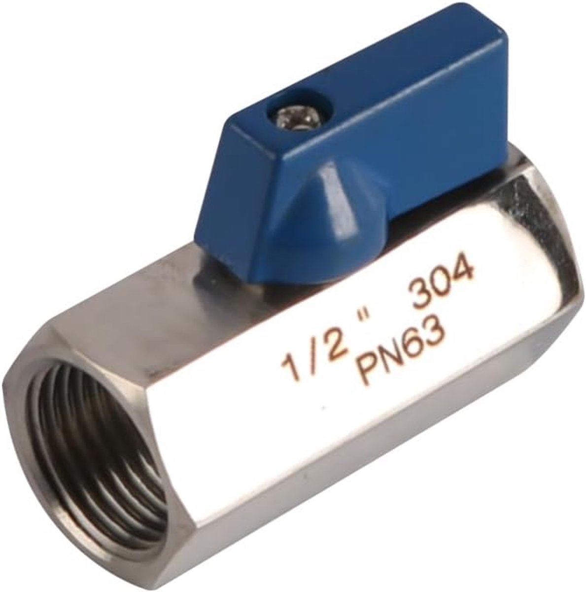 Mini kogelklep 1/2 inch - roestvrij staal 304 - eenvoudig te bedienen - lange levensduur - ShopVlot