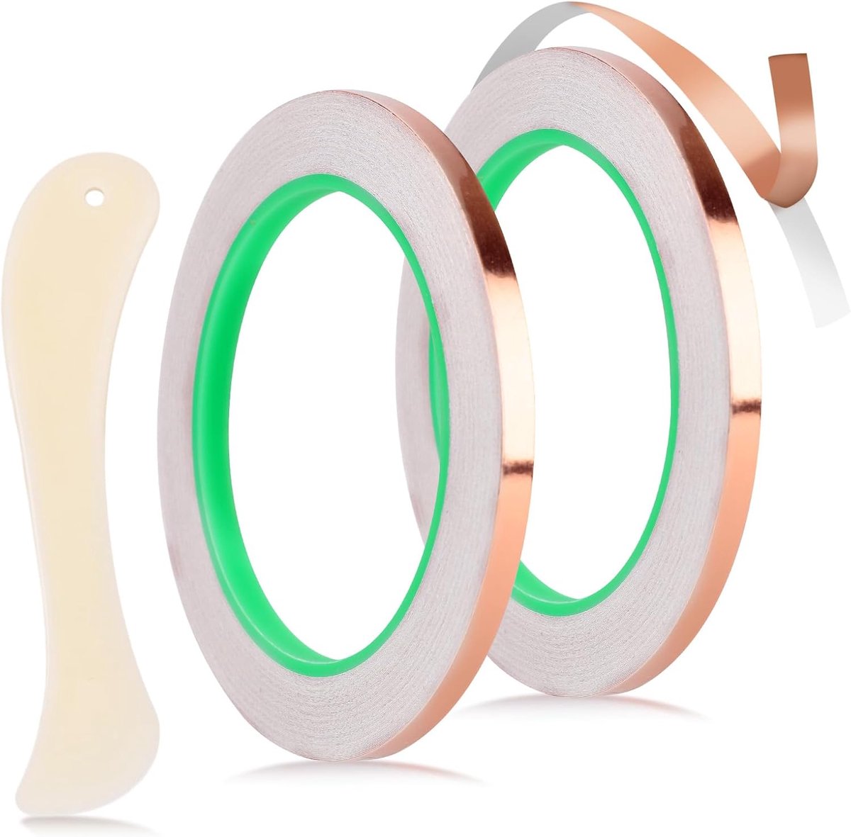 Copper Foil Tape Kit 5mmx20m - Dubbelzijdig Zelfklevend - Flexibel Koper - ShopVlot