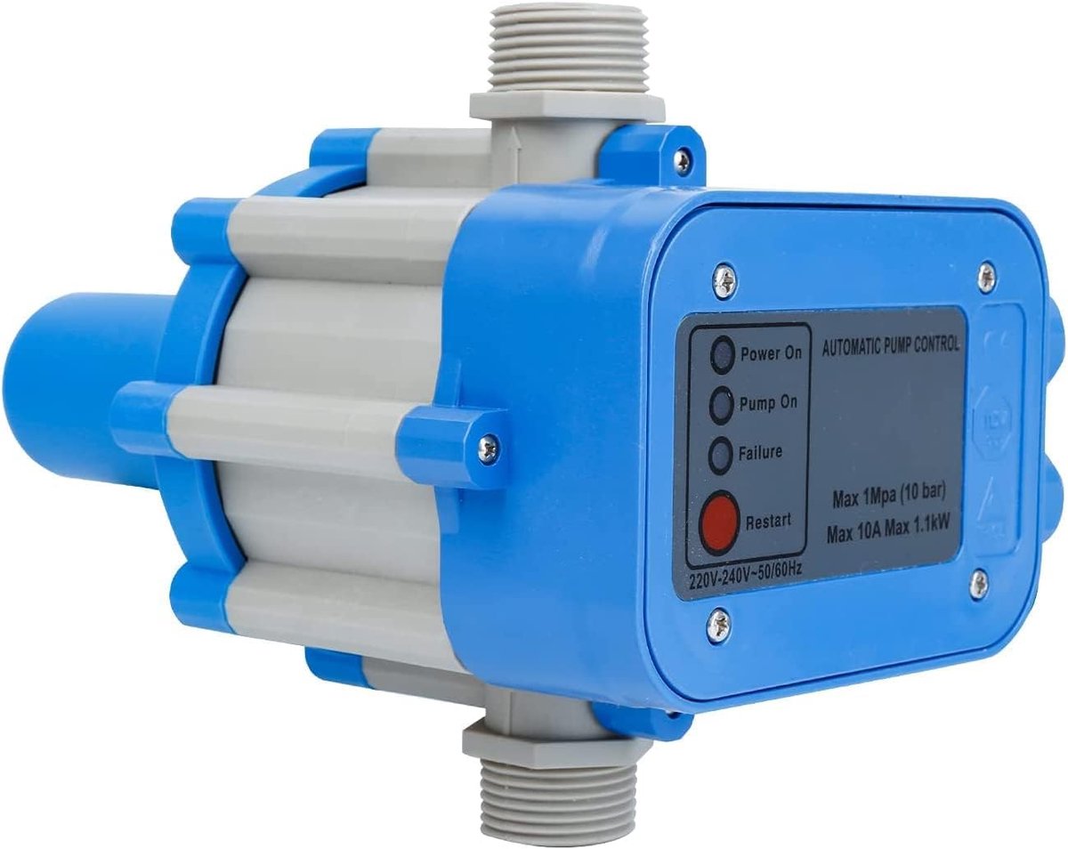 Elektronische pompbesturing 10 bar - Drukschakelaar voor waterpomp - IP65 bescherming - Real-time drukmonitoring - ShopVlot