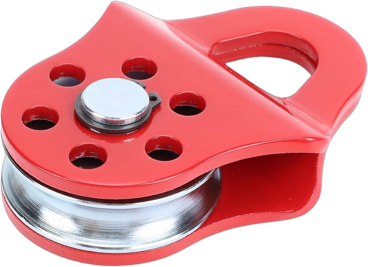 Lier 3 Ton - Stalen katrol met draaibare haak - 8 mm touwdiameter - ideaal voor off-road gebruik - ShopVlot