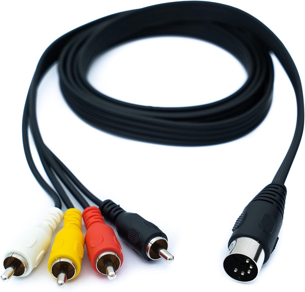 RCA Kabel 150 cm - DIN 5 Pin Plug - Stereo Adapter - Perfect voor audioverbindingen - ShopVlot