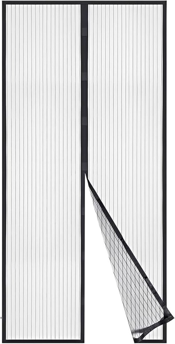 Vliegenhor Deur 80 x 210 cm - Magnetisch - Automatische Sluiting - Voorkomt Muggenoverlast - SnelShoppen