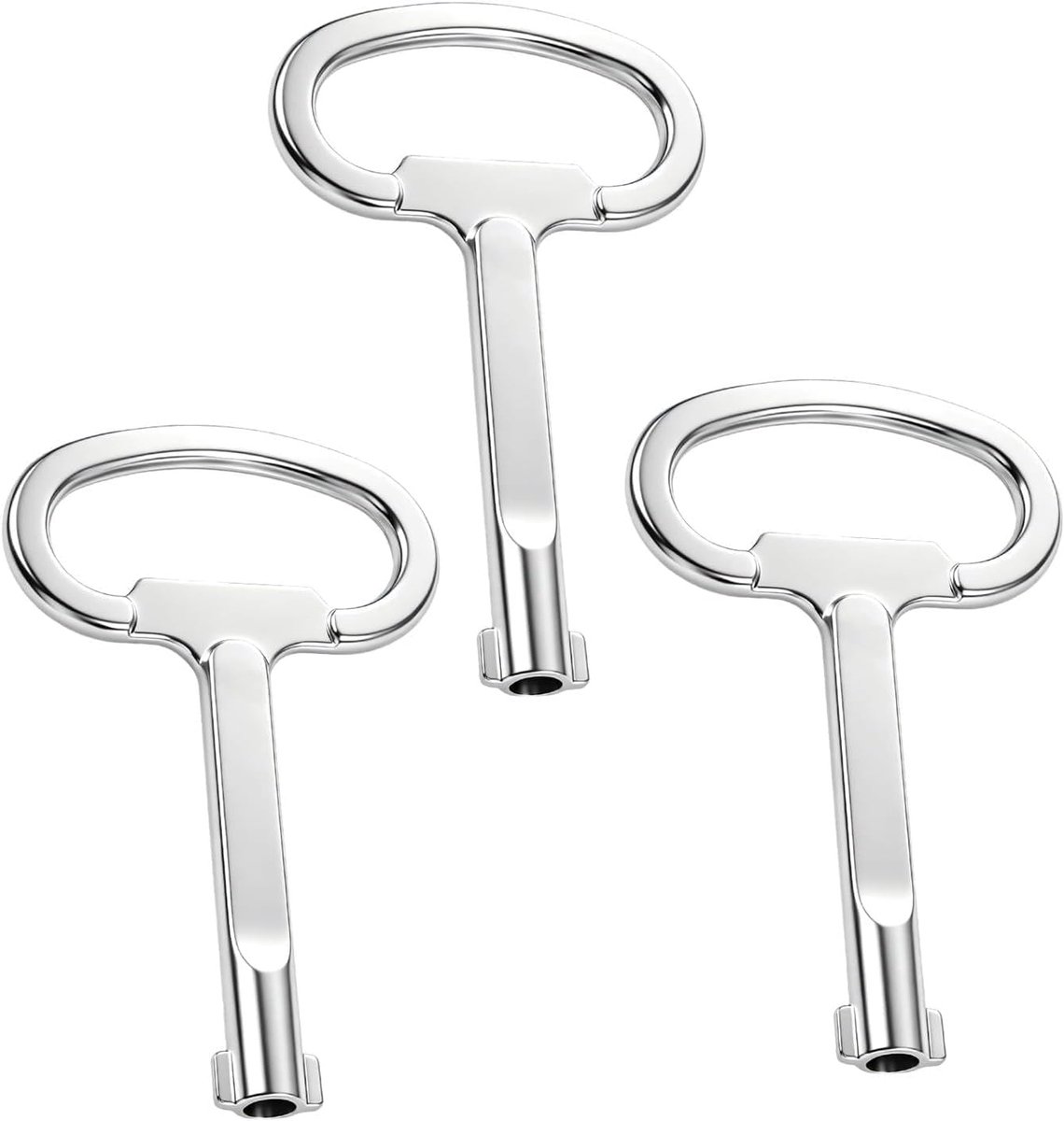 Veiligheidssleutels 6 mm - Zinklegering - Compact en multifunctioneel - Geschikt voor brievenbus en verdeelkast - ShopVlot