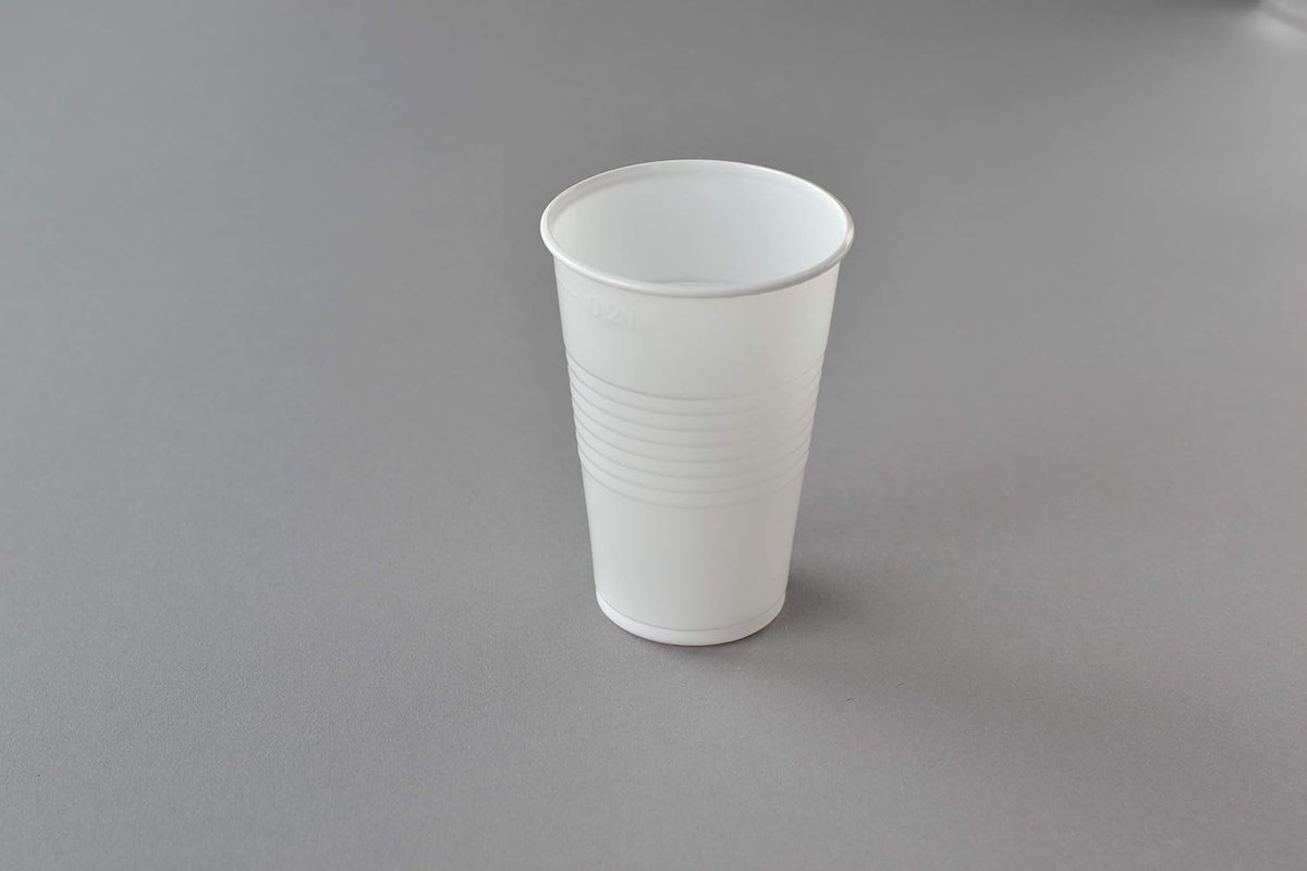 Plastic bekers 3000 stuks - 0.2 L - wit - geschikt voor koude dranken - ShopVlot