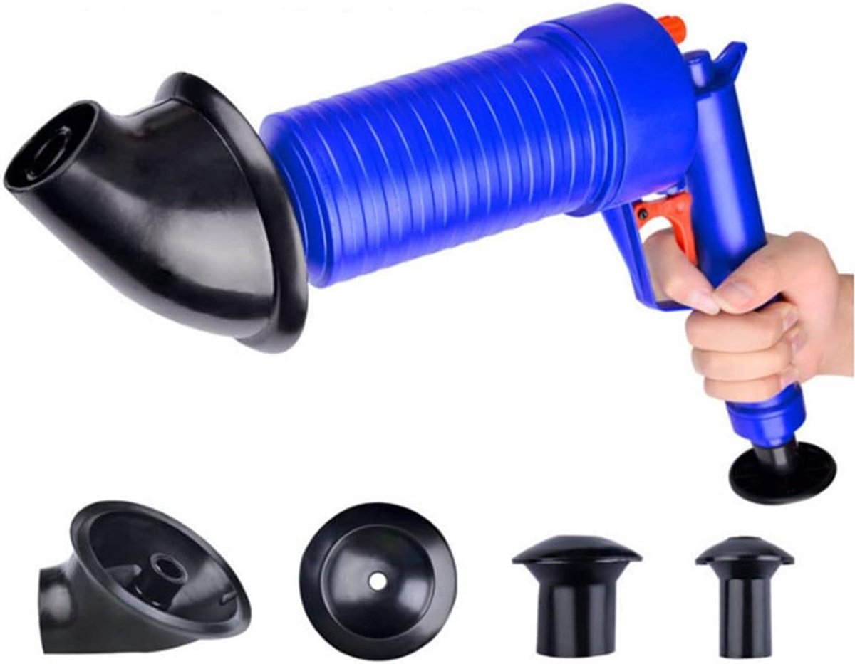 Toilet Piston Tool Set - Pneumatische Ontstopper - Natuurrubber - Eenvoudig in gebruik - ShopVlot