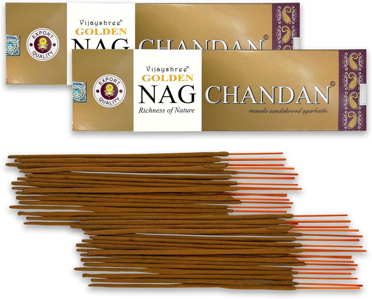 Wierooksticks 200 g - Nag Chandan - Aromatherapie - Ideaal voor meditatie - ShopVlot