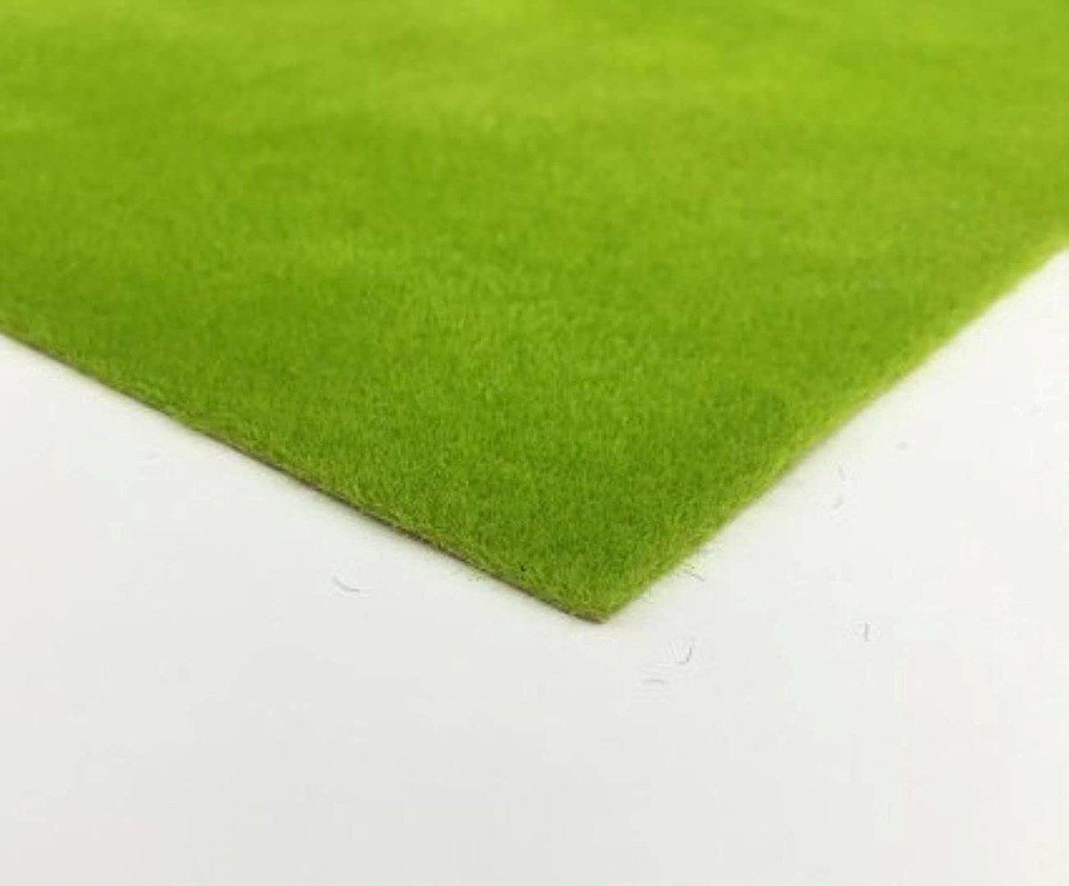 Grasmat kunstgras 40x100cm - flexibele PA nylon - voor miniatuurlandschappen - eenvoudig te snijden - ShopVlot