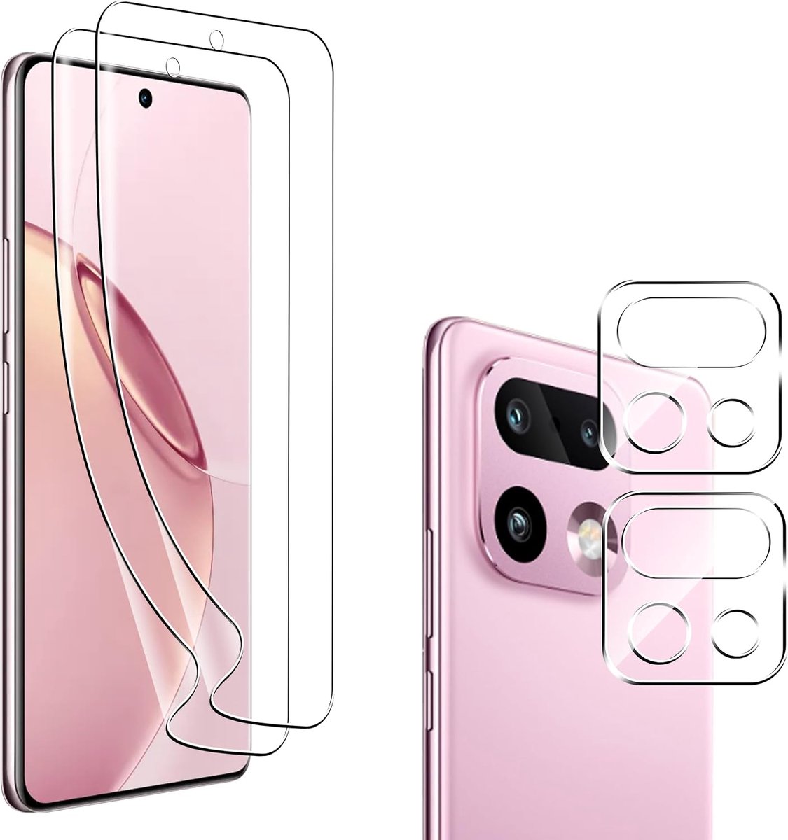 Beschermfolie Realme 16 Pro - 2 x Soft en 2 x Camera Armor - HD Helder - Krassenbestendig en Bubbelsvrij - ShopVlot