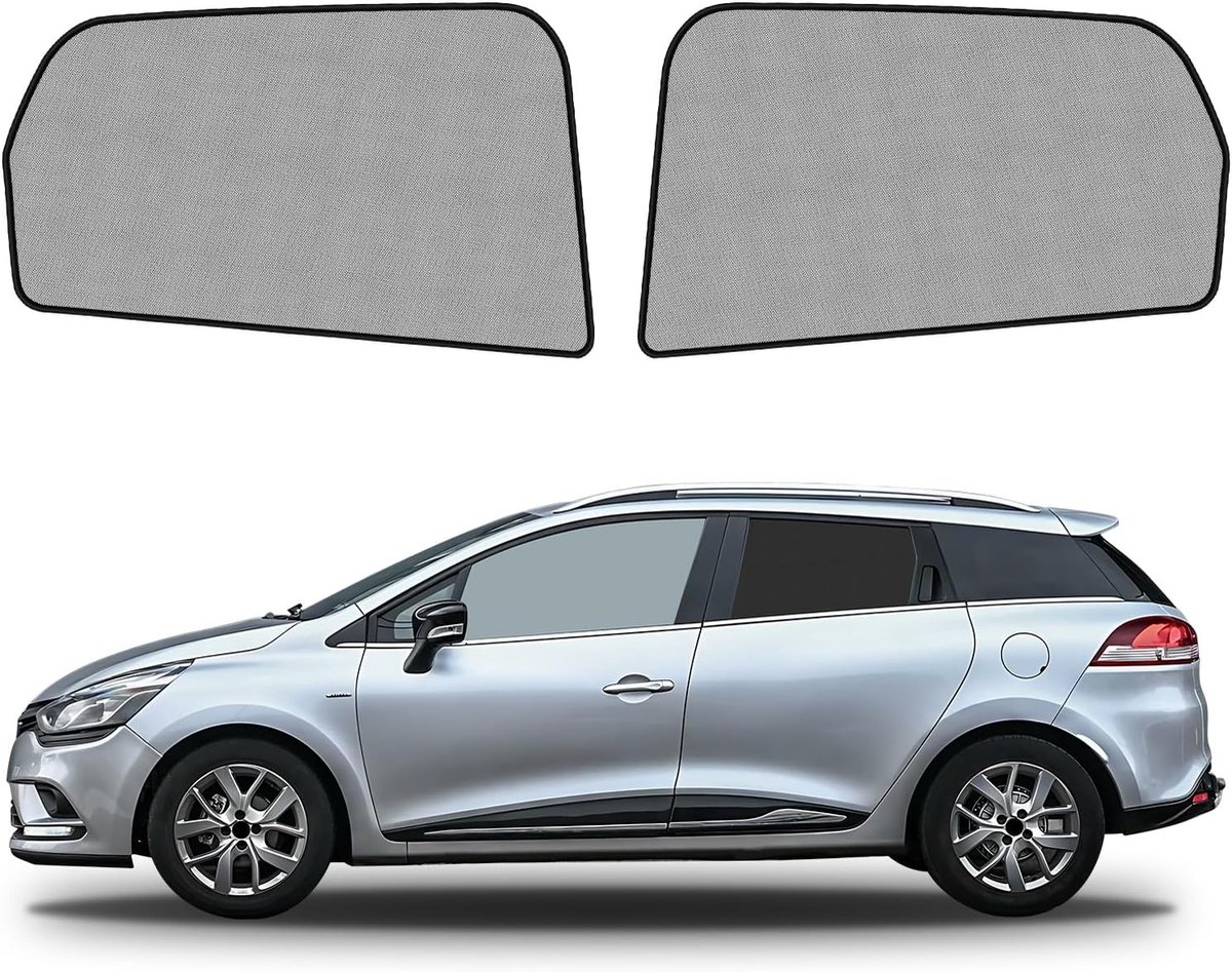 Magnetische zijruiten Renault Clio Koleos 2013 - zonneschermen - uv-bescherming - ideaal voor lange ritten - ShopVlot