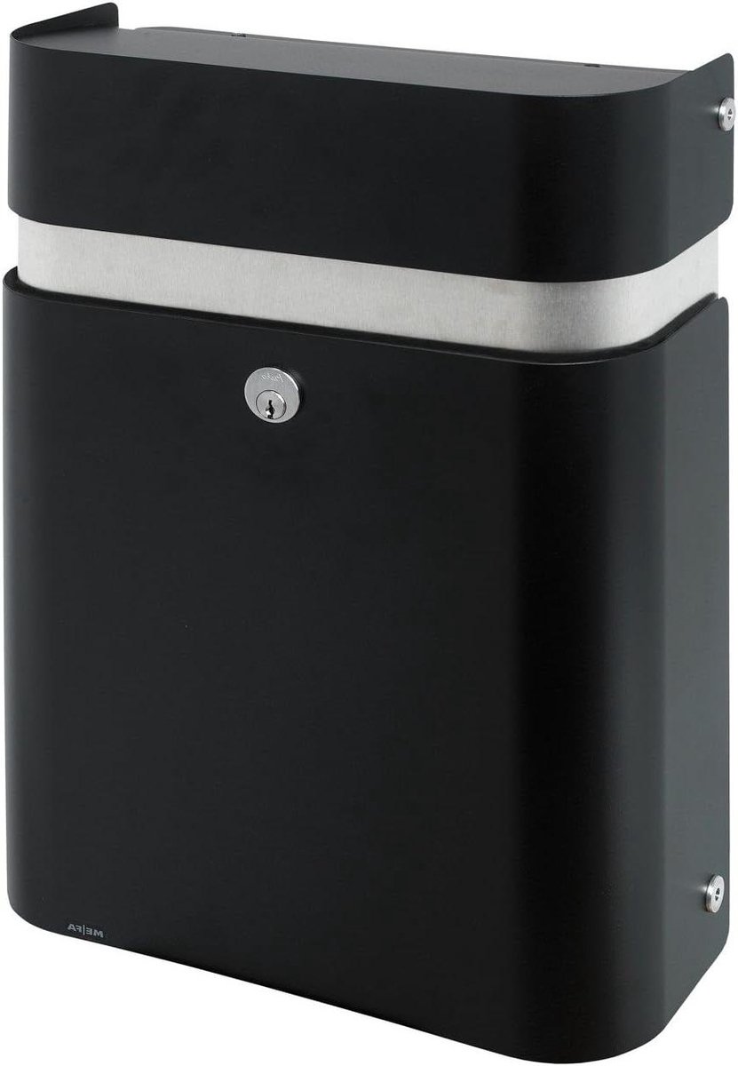 Brievenbus - Postkast - Post ontvangen - Architectonisch design - 49x35x15.5 cm - Diepzwart