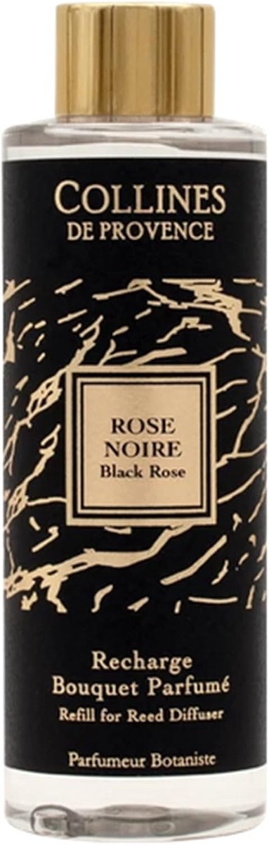 Geuroliën refill bouquet 200 ml - zwarte roos - luxe geurbeleving - geschikt voor elke ruimte - ShopVlot