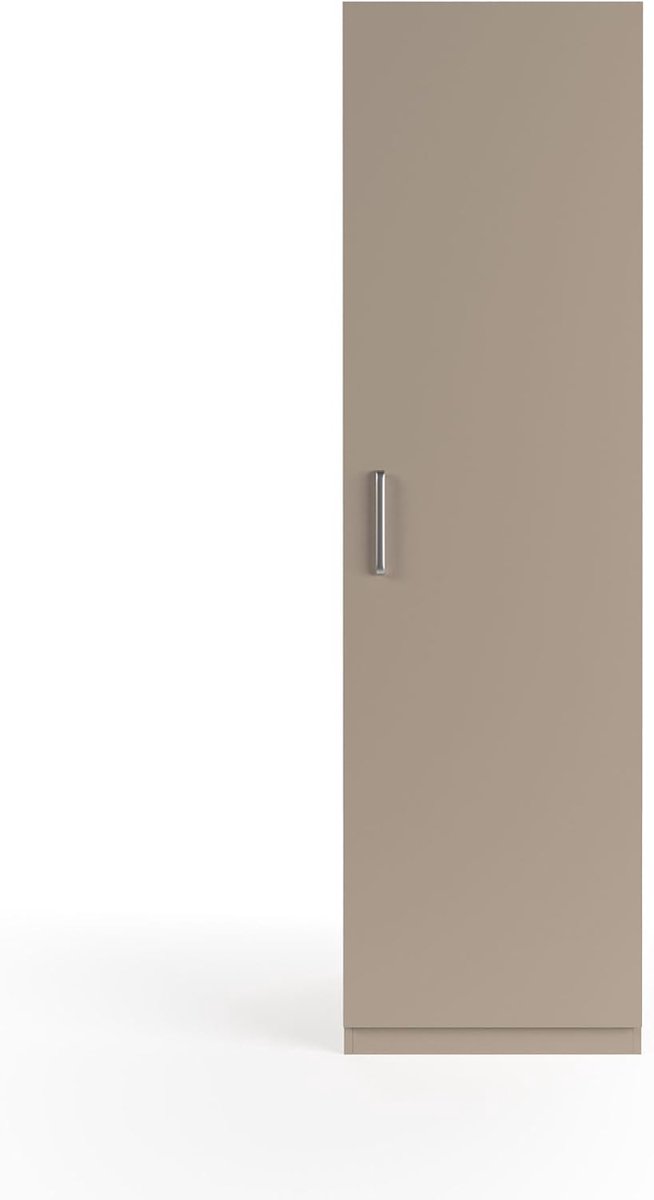 Opbergkast zijkast voor wasmachine - 700x600x2110 mm - taupe - ruimtebesparend en ergonomisch ontwerp - ShopVlot