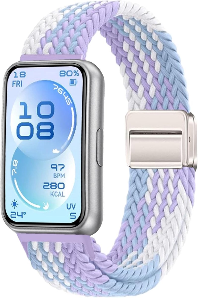 geweven nylon horlogebandje 22mm - zacht nylon - unisex - comfortabel voor sport - ShopVlot