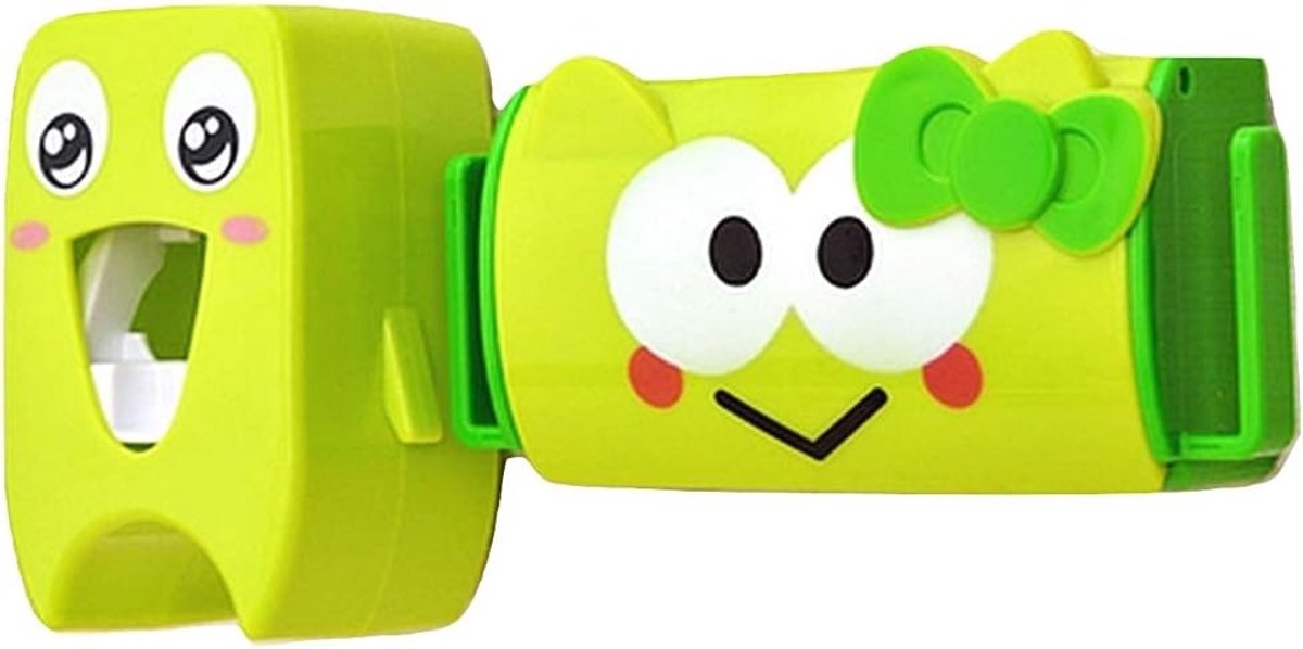 Tandenborstelhouder - Tandpasta Dispenser - Fantasy Groene Kikker - Verminder verspilling en verbeter badkameromgeving - ShopVlot