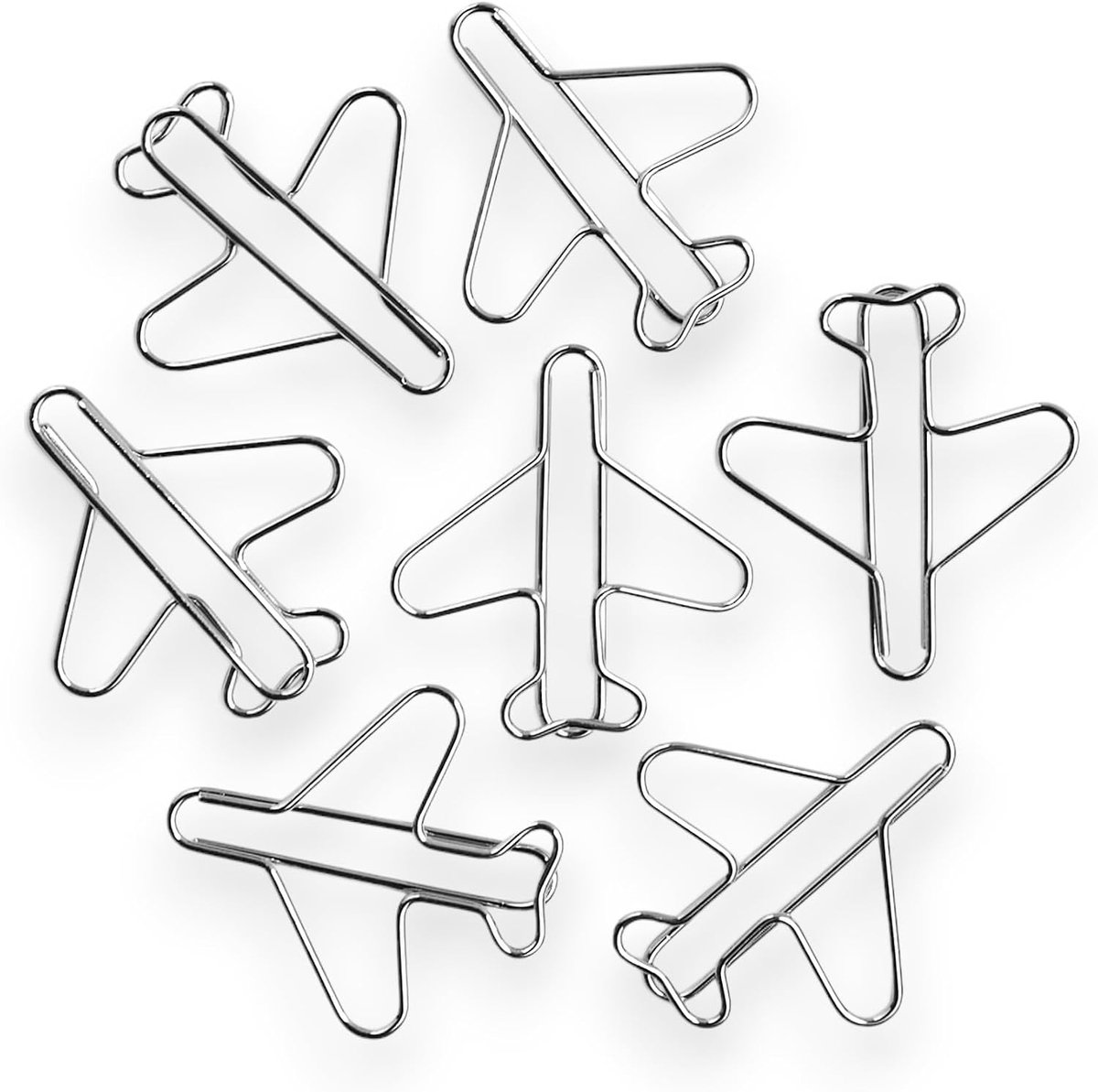 Paperclips vliegtuig 20 stuks - voor piloten en reizigers - creatief en praktisch - ideaal voor documenten - ShopVlot
