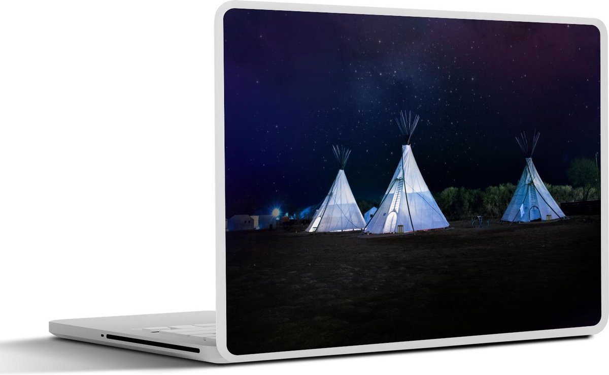 Afbeelding van product SleevesAndCases  Laptop sticker - 17.3 inch - Amerika - Tent - Sterren