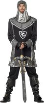 Wilbers - Middeleeuwse & Renaissance Strijders Kostuum - Ridder Luxe Priscus - Man - zwart,zilver - Maat 54 - Carnavalskleding - Verkleedkleding